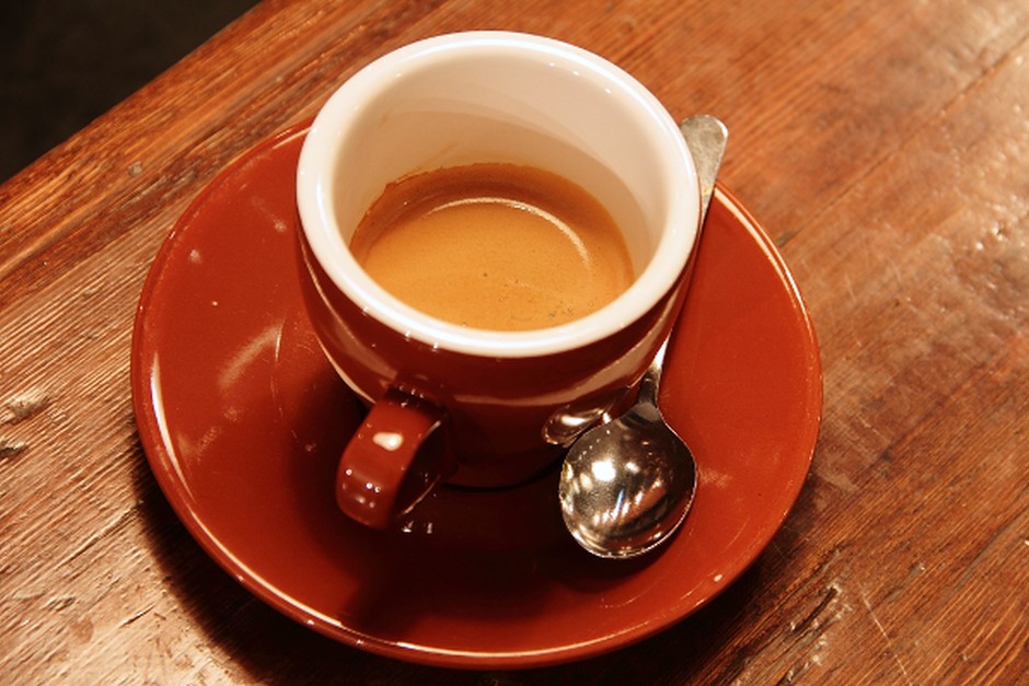 Coffee on a wooden table